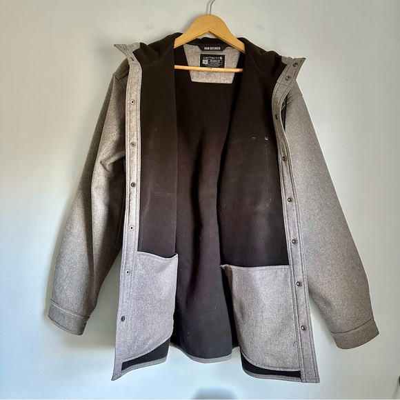Carhartt Rain Defender Hooded Jacket Men’s Large Relaxed Fit Gray - Picture 7 of 13